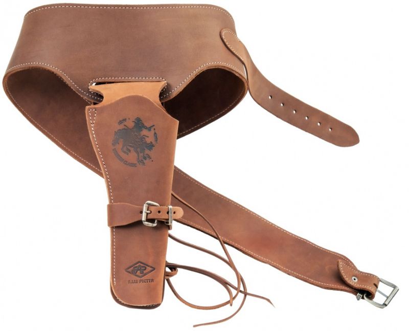 Pietta - Western Style Belte med Revolver Hylster - Lær 